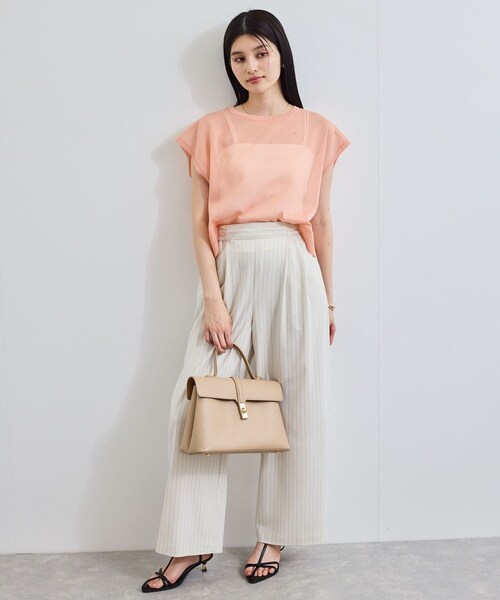 VIS（ビス）の「ひねり金具ワンハンドルバッグ/2WAY,軽量（ハンドバッグ・レディース・ブラック系/グレー系/ベージュ/ブラック/キャメル・F）」の22枚目の写真