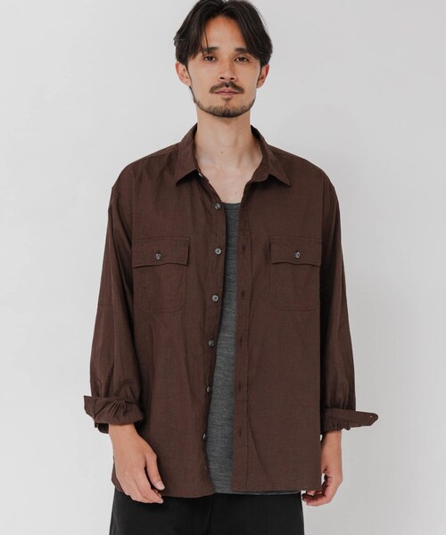 URBAN RESEARCH(アーバンリサーチ)の「『別注』BROOKS BROTHERS×URBAN RESEARCH SAFARI SHIRTS LONG-SLEEVE(シャツ/ブラウス・メンズ・BLACK/D.BRN・M/L/XL)」の20枚目の写真