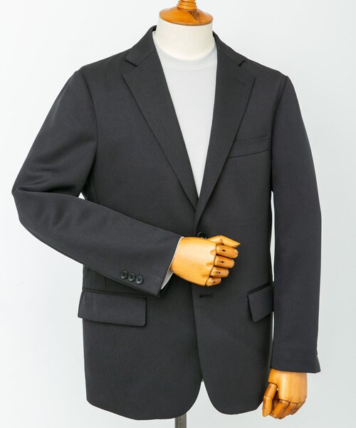 URBAN RESEARCH DOORS（アーバンリサーチドアーズ）の「LIFE STYLE TAILOR　レトロヘリンボンストレッチジャケット（テーラードジャケット・メンズ・BLACK/GRAY・S/M/L/XL）」の19枚目の写真