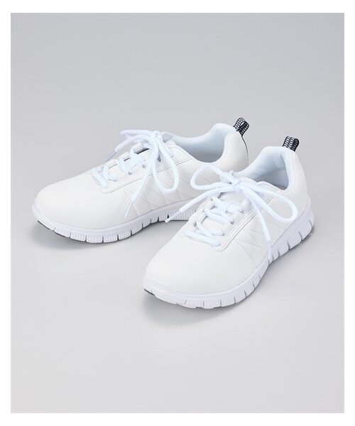 nissen（ニッセン）の「超軽量スポーティースニーカー（ワイズ３Ｅ）（スニーカー・メンズ・ネイビー×イエロー/グレー杢×ピンク/グレー杢×ホワイト/黒×ミントグリーン/黒×黒/白×白(白底)/サックス×ホワイト/黒(マットスムース)×白底/ホワイト(マットスムース)/ダスティピンク(マットスムース)/グレー(マットスムース)/黒×黒(黒底)/杢グレー×パープル(白底)/黒(マットスムース)・S=22.0~22.5cm/M=23.0~23.5cm/L=24.0~24.5cm/LL=25.0~25.5cm）」の18枚目の写真