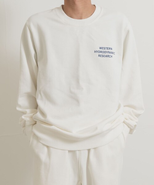 THE GOODLAND MARKET（ザグッドランドマーケット）の「Western Hydrodynamic Research　WORKER SWEAT CREW（スウェット・メンズ・15IVORY/40NAVY/01BLACK・M/XL）」の5枚目の写真