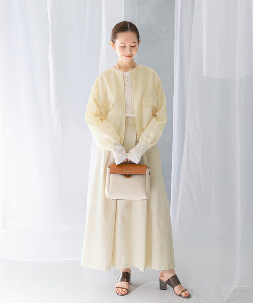 URBAN RESEARCH ROSSO（アーバンリサーチロッソ）の「オーガンジーシアーブルゾン（ブルゾン・レディース・CHARCOAL/CREAM・FREE）」の9枚目の写真