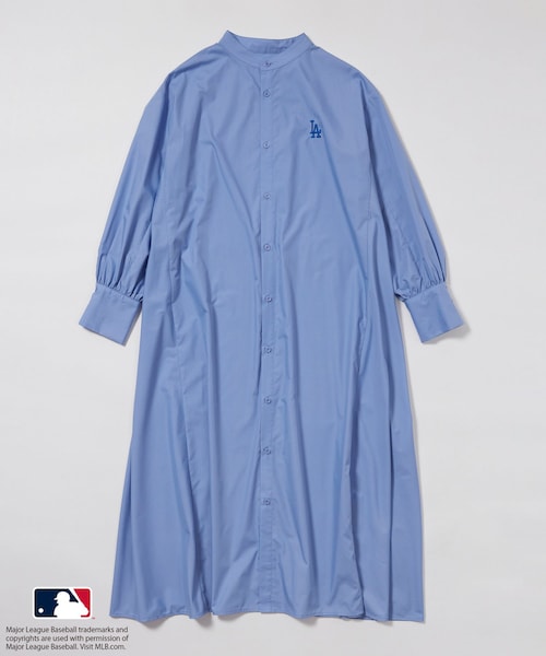 ROPE' PICNIC（ロペピクニック）の「【MLB COLLECTION BY JUN】リボンタイシャツワンピース（シャツワンピース・レディース・ネイビー/ブルー/サックス・38）」の20枚目の写真