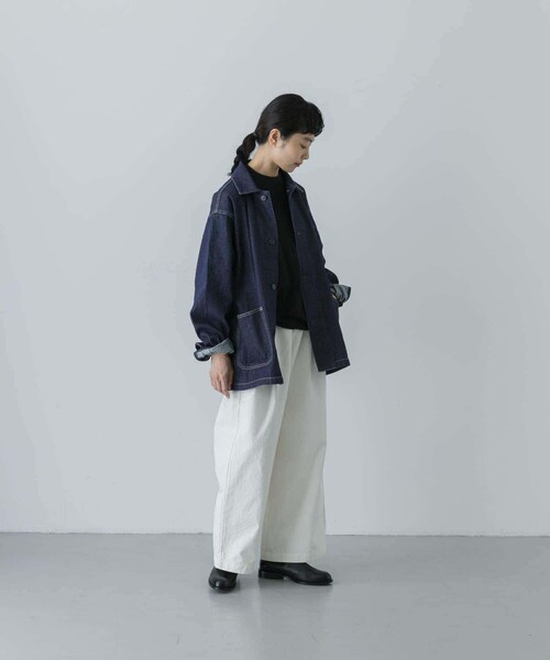 かぐれ（カグレ）の「『ユニセックス』デニムカバーオール（カバーオール・レディース・OFF/INDIGO・1/2）」の21枚目の写真