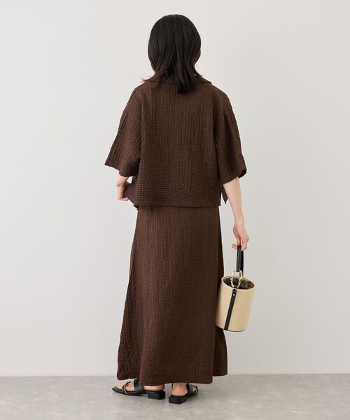 ROPE' PICNIC(ロペピクニック)の「【BEVERLYHILLS POLO CLUB】ふくれジャガードキャミワンピース(ワンピース・レディース・ブラック/キナリ/ブラウン・F)」の22枚目の写真