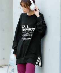 nissen | オーバーサイズカットソープリントチュニック（選べるデザイン・柄）(チュニック)