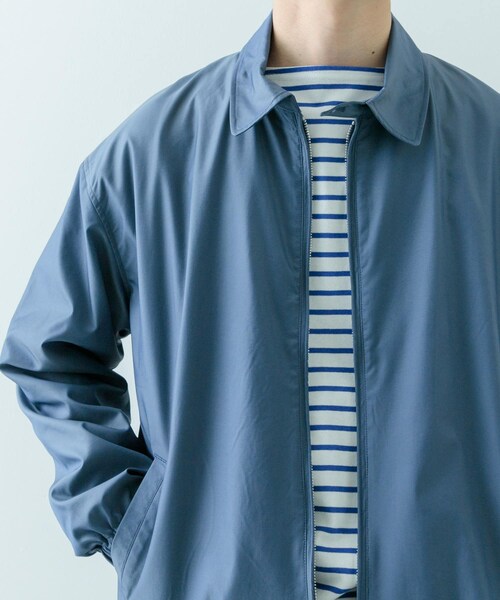 ITEMS URBANRESEARCH(アイテムズ アーバンリサーチ)の「ナイロンシャンブレー ハリントンジャケット(テーラードジャケット・メンズ・BEG/P.BEG/BLU・M/L)」の5枚目の写真