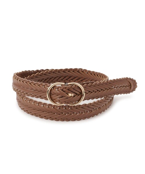 ROPE' PICNIC(ロペピクニック)の「22mmボンデッドレザーファイバーメッシュベルト(ベルト・レディース・ブラック/キナリ/ブラウン・F)」の9枚目の写真