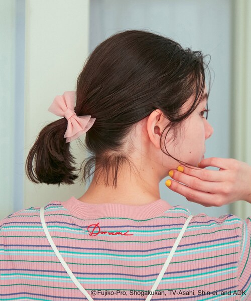 ROPE' PICNIC（ロペピクニック）の「【ドラえもんコレクション】チュールリボンヘアゴム（ヘアゴム・レディース・レッド/ピンク/イエロー・F）」の11枚目の写真