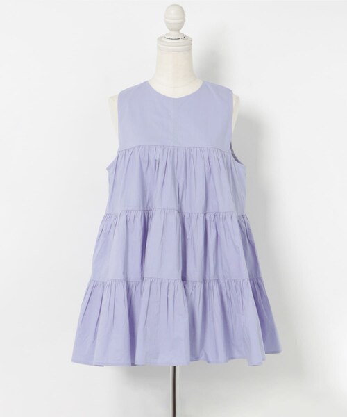 THE GOODLAND MARKET（ザグッドランドマーケット）の「FANAKA　Poplin tiered blouse（シャツ/ブラウス・レディース・024BLU/BLACK/58BRN・FREE）」の21枚目の写真