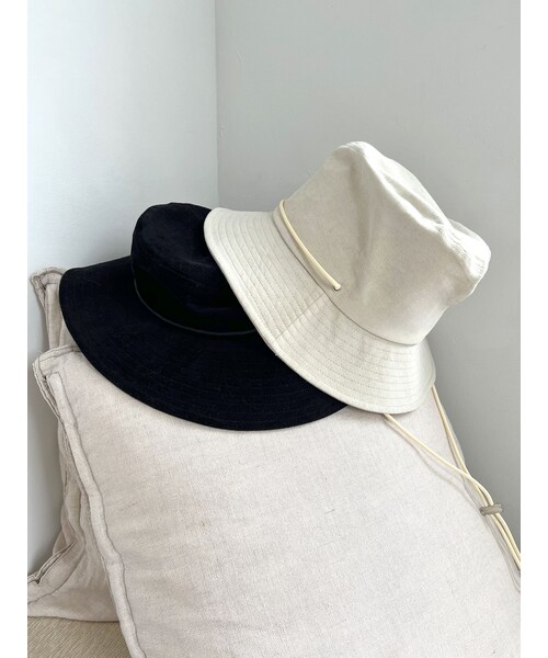 Ungrid（アングリッド）の「起毛バケットハット（ハット・レディース・アイボリー/ブラック・F）」の2枚目の写真