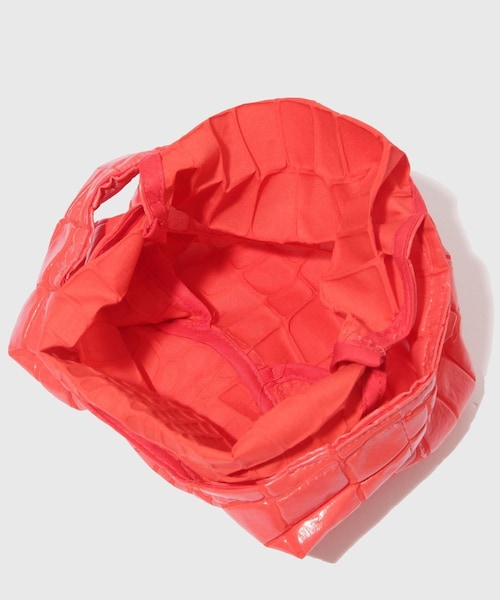 ADAM ET ROPE'（アダムエロペ）の「【HOLO MARKET/ホロマーケット】UMASETEYO Mini Tote Bag（トートバッグ・メンズ・キナリ/ネイビー/オレンジ・F）」の11枚目の写真