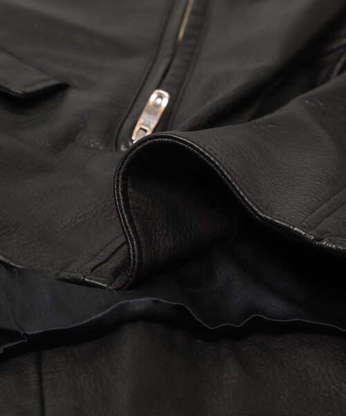 URBAN RESEARCH（アーバンリサーチ）の「PORTER CLASSIC　PC RIDERS JACKET W（ライダースジャケット・メンズ・BLACK・L/XL）」の8枚目の写真