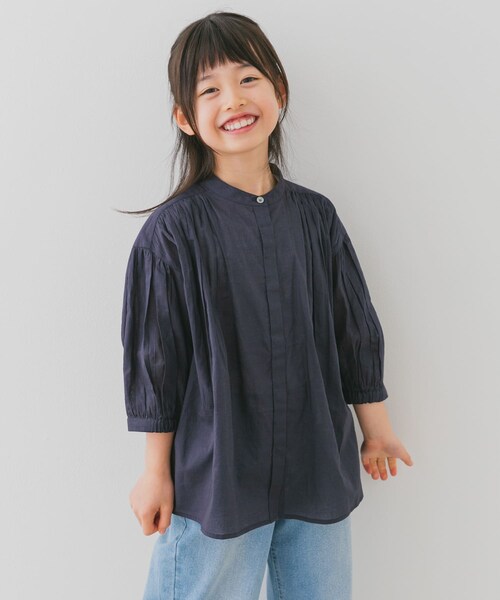 URBAN RESEARCH DOORS（アーバンリサーチドアーズ）の「『親子リンク』コットンボイルギャザーブラウス(KIDS)（その他トップス・キッズ・YELLOW/PINK/MINT/NAVY・105/120/135）」の22枚目の写真