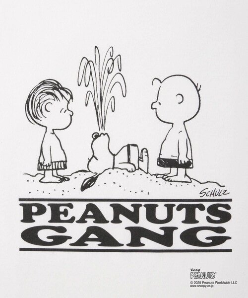 Saturdays NYC(サタデーズ ニューヨークシティ )の「SNYC x PEANUTS GANG IN THE SEA T(Tシャツ/カットソー・レディース・ブラック/ホワイト・L/M/S/XL)」の15枚目の写真