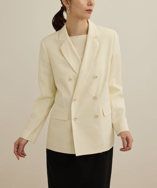 ROPE'（ロペ）の「ウールテーラードジャケット/撥水（テーラードジャケット・レディース・ブラック/ホワイト・36/38）」の19枚目の写真