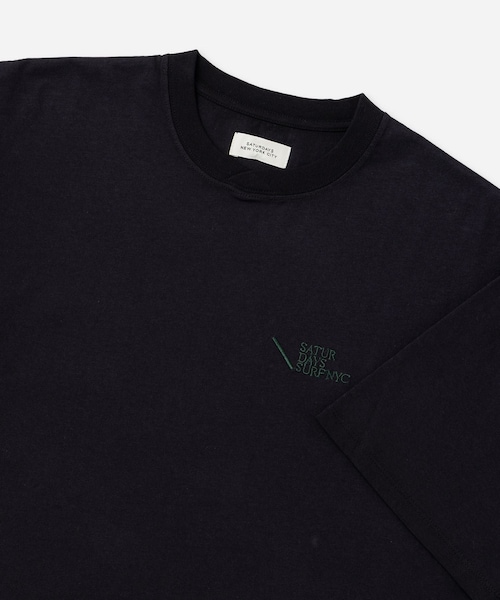 Saturdays NYC(サタデーズ ニューヨークシティ )の「Loofah Collar Relaxed SS Tee(Tシャツ/カットソー・レディース・ライトグレー/ダークブラウン/ネイビー・L/M/S/XL)」の17枚目の写真