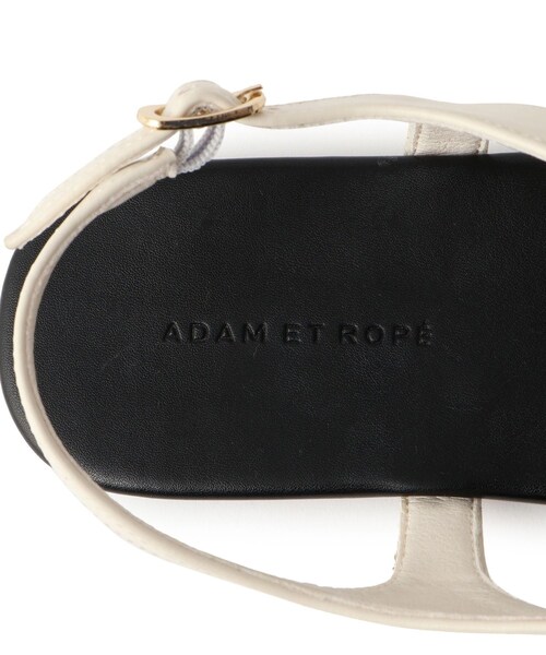 ADAM ET ROPE'（アダムエロペ）の「メタルモチーフサンダル（サンダル・レディース・ブラック/オフホワイト・23.0/23.5/24.0/24.5）」の21枚目の写真