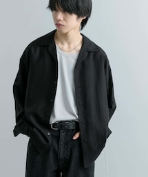 SENSE OF PLACE by URBAN RESEARCH | シアーストライプオープンカラーシャツ(シャツ/ブラウス)