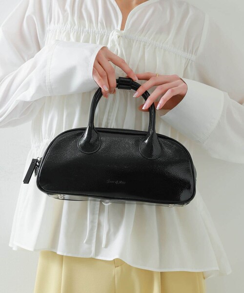 SENSE OF PLACE by URBAN RESEARCH(センスオブプレイスバイアーバンリサーチ)の「ラウンドスクエアボストンバッグ(ボストンバッグ・レディース・IVORY/BLACK/RED・one)」の19枚目の写真