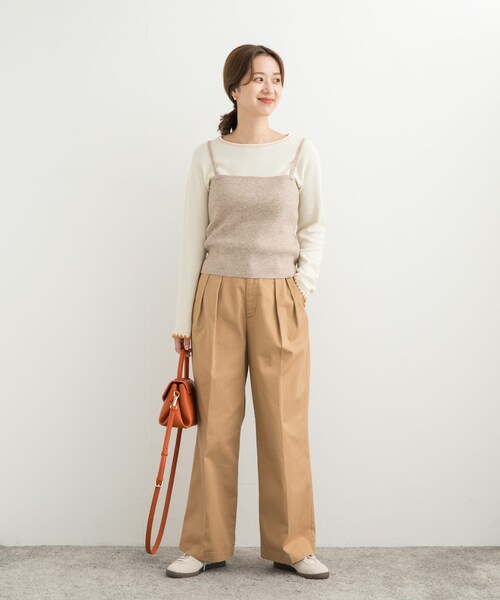 URBAN RESEARCH DOORS（アーバンリサーチドアーズ）の「リブニットビスチェ（その他トップス・レディース・杢CHARCOAL/BEIGE・M）」の20枚目の写真