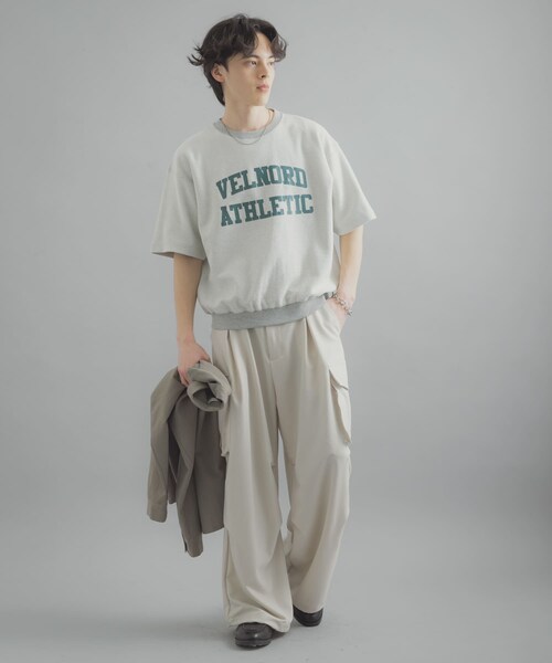 SENSE OF PLACE by URBAN RESEARCH（センスオブプレイスバイアーバンリサーチ）の「カレッジスウェットショートスリーブTシャツ（スウェット・メンズ・GRAY/NAVY/RED・M/L）」の12枚目の写真