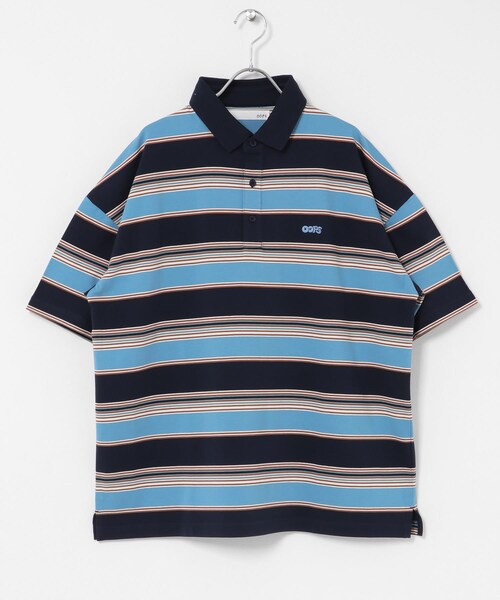 URBAN RESEARCH Sonny Label（アーバンリサーチサニーレーベル）の「OOPS　接触冷感ボーダーポロシャツ（ポロシャツ・メンズ・IVORY/NAVY・M/L/XL）」の8枚目の写真