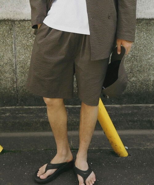 URBAN RESEARCH（アーバンリサーチ）の「『別注』NEAT×URBS　DOT'S SEERSUCKER TRUNKS（その他パンツ・メンズ・BLACK/BROWN・M/L/XL）」の10枚目の写真