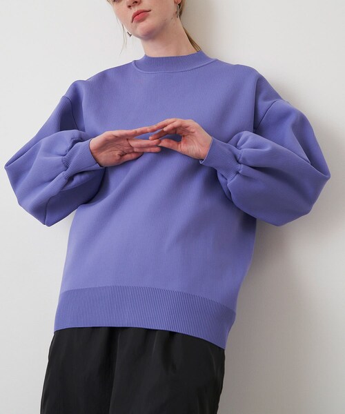 URBAN RESEARCH ROSSO（アーバンリサーチロッソ）の「ELENDEEK　FORM SLEEVE OVER KNIT（ニット/セーター・レディース・YLW/OWHT/BLACK/PPL・FREE）」の19枚目の写真