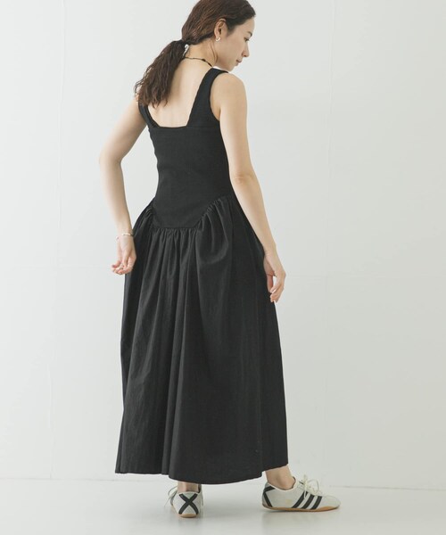 URBAN RESEARCH（アーバンリサーチ）の「ESTHE　RIB POPLIN DRESS（ワンピース・レディース・BLACK・S）」の6枚目の写真