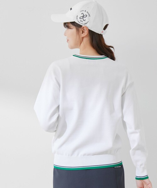 ROPE'（ロペ）の「カレッジロゴ長袖ニットプルオーバー（ニット/セーター・レディース・ブラック/ホワイト/ネイビー/イエロー・L/M/S）」の17枚目の写真