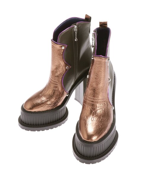PAMEO POSE(パメオポーズ)の「Western Disco Boots Kahki(ブーツ・レディース・カーキ・37/38/39)」の13枚目の写真