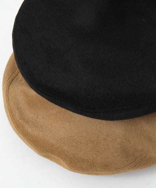 URBAN RESEARCH DOORS（アーバンリサーチドアーズ）の「KIJIMA TAKAYUKI　カシミヤマリンキャップ∴（ハンチング/ベレー帽・レディース・CAMEL/BLACK・FREE）」の9枚目の写真