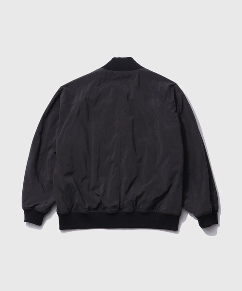 ADAM ET ROPE'(アダムエロペ)の「【ATON/エイトン】FIBRIL NYLON SATIN FLIGHT JACKET(その他アウター・メンズ・ブラック系・4/6)」の14枚目の写真