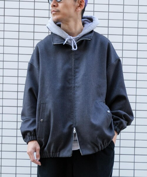 URBAN RESEARCH（アーバンリサーチ）の「Wide Dad　Dad TWEED BLOUSON（ブルゾン・メンズ・D NAVY・1/2）」の3枚目の写真