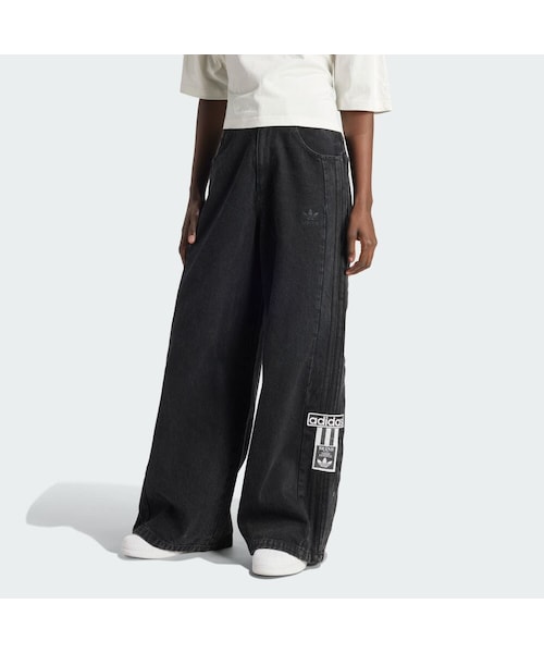 adidas（アディダス）の「アディブレイク デニムジーンズ（パンツ・レディース・ブラック・25/26/27/28/29/30/31/32/34/33/35/24/36）」の2枚目の写真