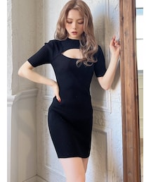 RESEXXY | バスト切り替えニットワンピース(ワンピース)