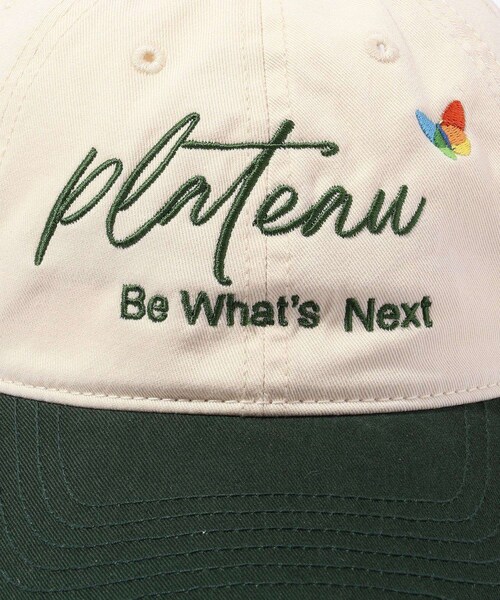 ADAM ET ROPE'(アダムエロペ)の「【PLATEAU STUDIO/プラトー スタジオ】Logo cap(キャップ・メンズ・グリーン/レンガ・F)」の7枚目の写真