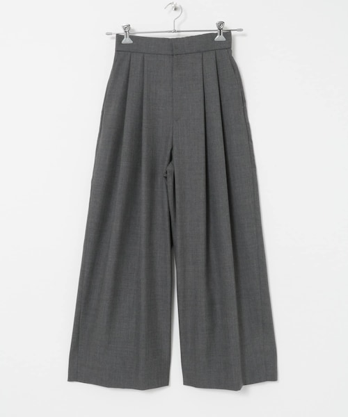 URBAN RESEARCH(アーバンリサーチ)の「ATON WOOL TROPICAL WIDE PANTS(その他パンツ・レディース・BLACK/TOP GRAY・1)」の2枚目の写真