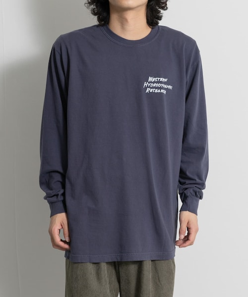 THE GOODLAND MARKET（ザグッドランドマーケット）の「Western Hydrodynamic Research　ANDRE T-SHIRTS（Tシャツ/カットソー・メンズ・NATURAL/NAVY・L/XL）」の2枚目の写真