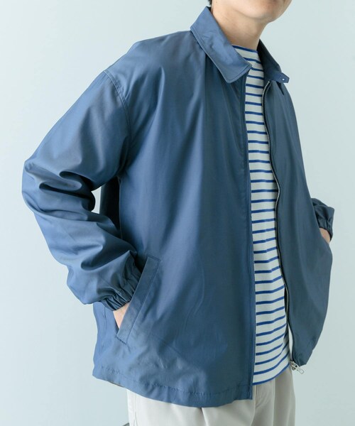 ITEMS URBANRESEARCH(アイテムズ アーバンリサーチ)の「ナイロンシャンブレー ハリントンジャケット(テーラードジャケット・メンズ・BEG/P.BEG/BLU・M/L)」の7枚目の写真