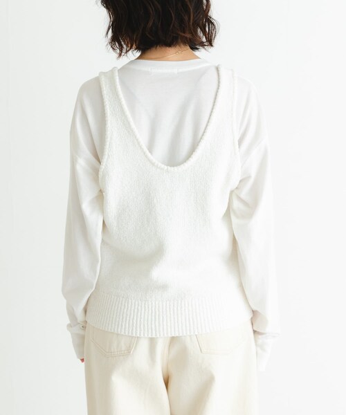 URBAN RESEARCH（アーバンリサーチ）の「ブークレ2WAYベスト（ベスト・レディース・RED/NAVY/OFF・FREE）」の5枚目の写真