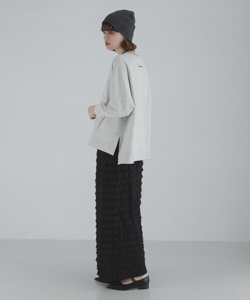 URBAN RESEARCH Sonny Label（アーバンリサーチサニーレーベル）の「『WEB限定』カットフリルナロースカート（スカート・レディース・ブラック・S/M/L/TALL）」の21枚目の写真