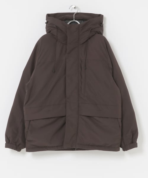 EKAL（エカル）の「『UR TECH』中綿フードジャケット（その他アウター・レディース・ダークブラウン/チャコール・one）」の2枚目の写真