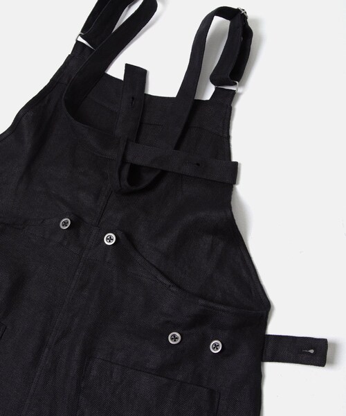 かぐれ（カグレ）の「リネンバッククロスサロペット（サロペット/オーバーオール・レディース・GREGE/BLACK・Free）」の5枚目の写真