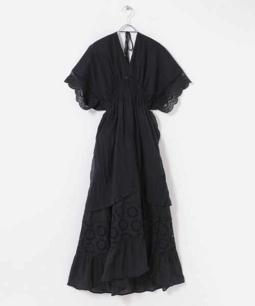 URBAN RESEARCH ROSSO（アーバンリサーチロッソ）の「インドコットンエンブロイダリーワンピース（ワンピース・レディース・BLACK・Free）」の16枚目の写真