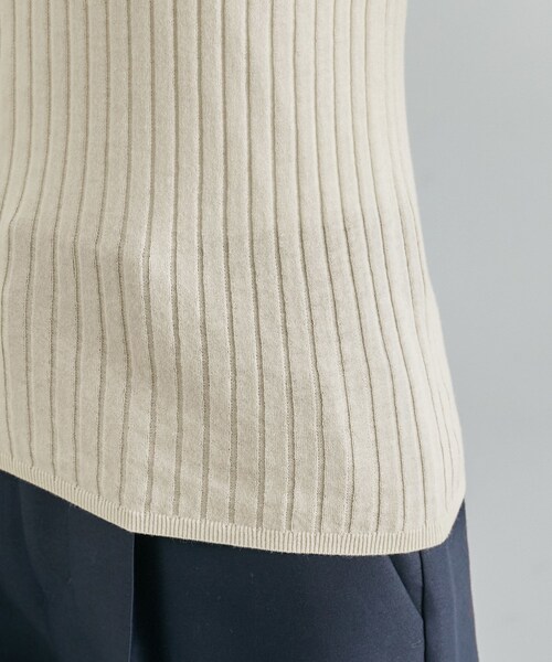 ROPE'(ロペ)の「【限定店舗・J'aDoRe限定】エレガンス キュアフィーロ Vネックリブプルオーバー(Tシャツ/カットソー・レディース・ネイビー/オフホワイト・F)」の16枚目の写真