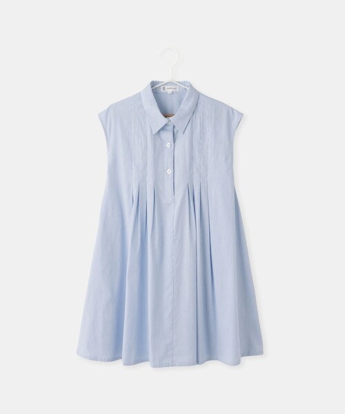 ROPE' PICNIC(ロペピクニック)の「【KIDS/キッズ】コードレーンシャツワンピース(シャツワンピース・キッズ・ブラック系/サックス・120/130/140/150)」の8枚目の写真