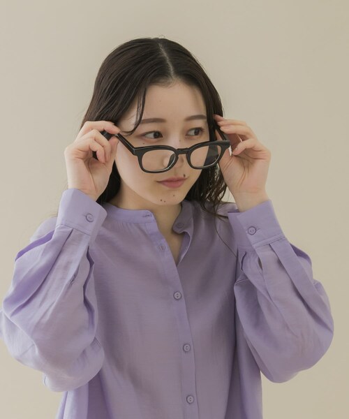 SMELLY（スメリー）の「ウェリントンダテメガネ（メガネ・レディース・BLK/DEMI・-）」の5枚目の写真