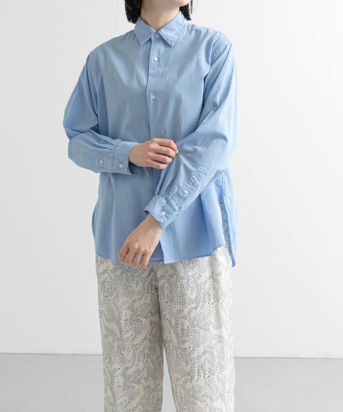 URBAN RESEARCH DOORS（アーバンリサーチドアーズ）の「UNIFY　製品染めシャツ（シャツ/ブラウス・レディース・SAXBLUE/PINKBEIGE・FREE）」の4枚目の写真